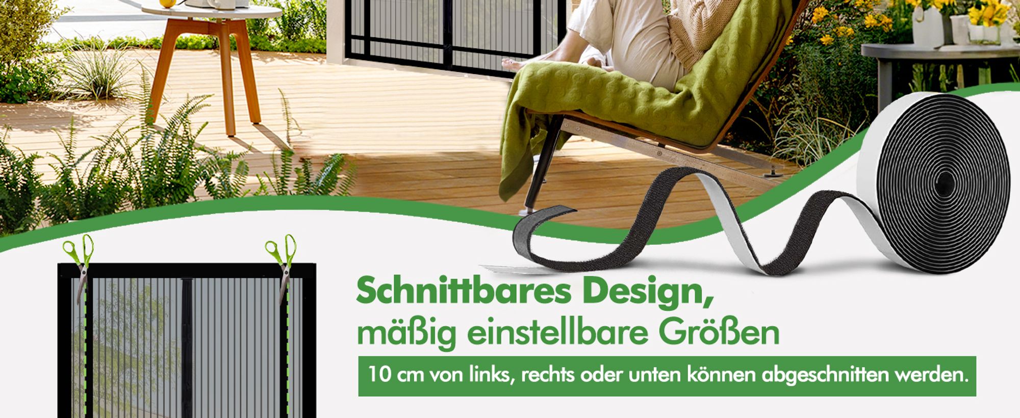 Sekey Fliegengitter Balkontür 130×220cm, Fliegengitter Tür Zuschneidbar（110/120×220cm 110/120/130x210cm), Insektenschutz klemmvorhang Magnet, Fliegengitter Tür Vorhang, Schwarz