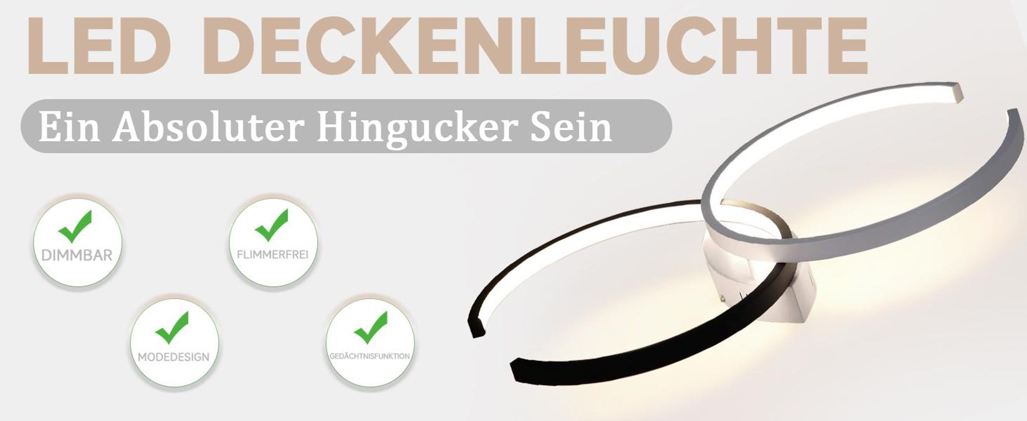 ZMH Lampa sufitowa LED 55 cm 37W ściemnialna z pilotem Lampa do salonu Lampa do jadalni Lampa do sypialni Lampa do łazienki
