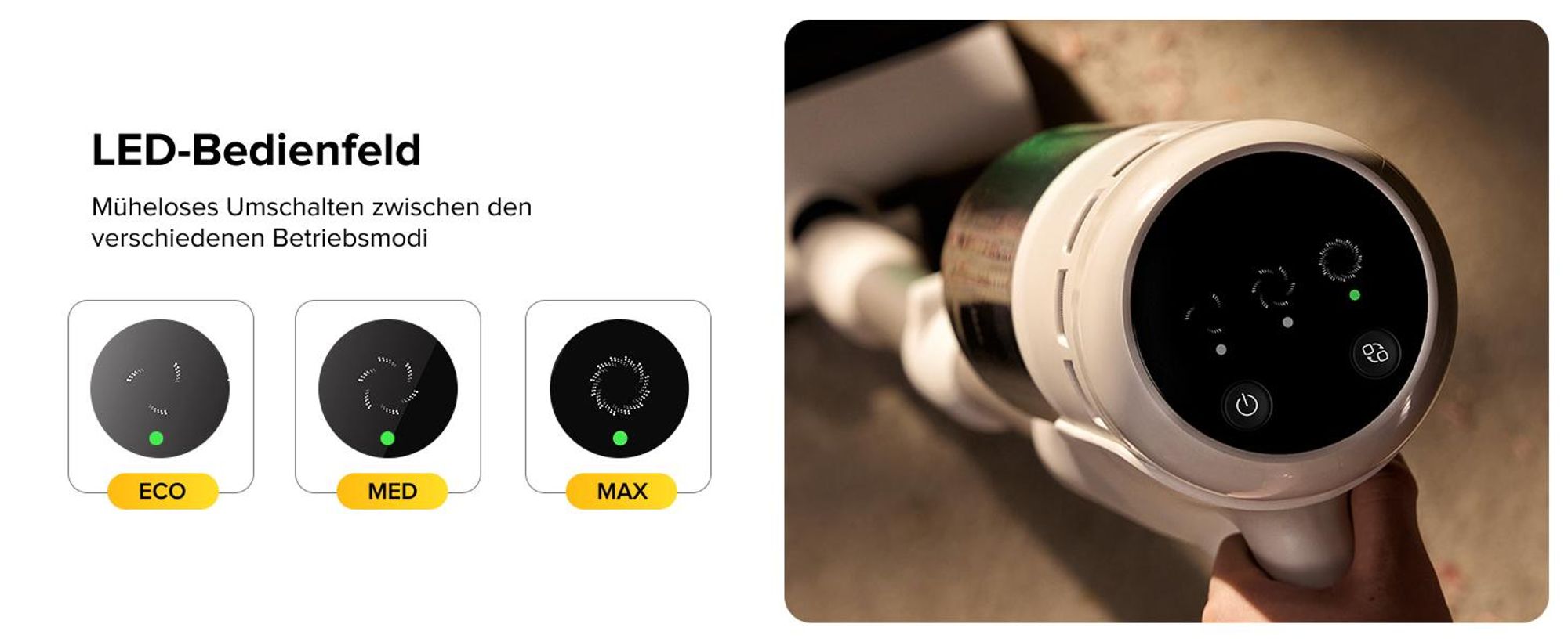 Roborock H60 Akku Staubsauger, 27000Pa/300W/60 Min, Staubsauger Kabellos kabelloser staubsauger mit 90°Flexibles Rohr, Anti-Tangle Bürste, für Teppich