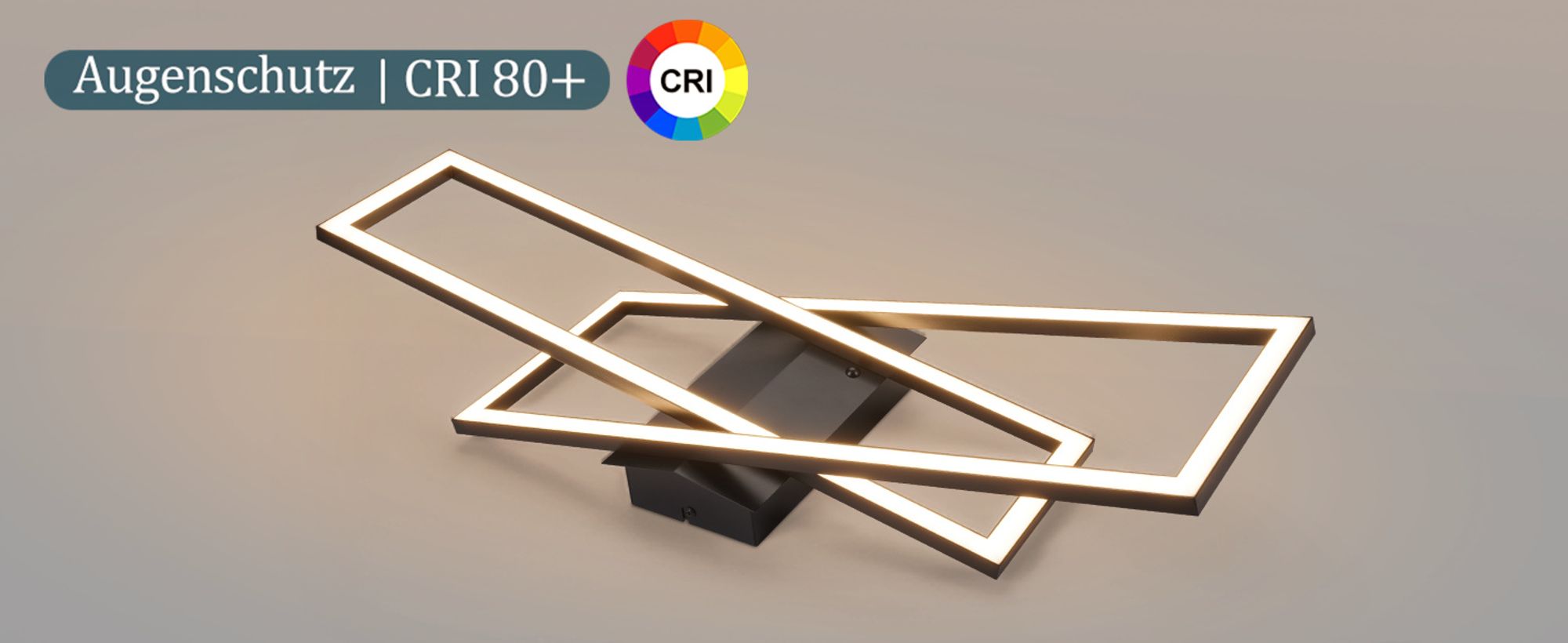 ZMH LED Deckenlampe Schwarz Wohnzimmer Deckenleuchte Dimmbar mit Fernbedienung 36W Modern Schlafzimmerlampe Küchenlampe Flur Eckig Deckenleuchten