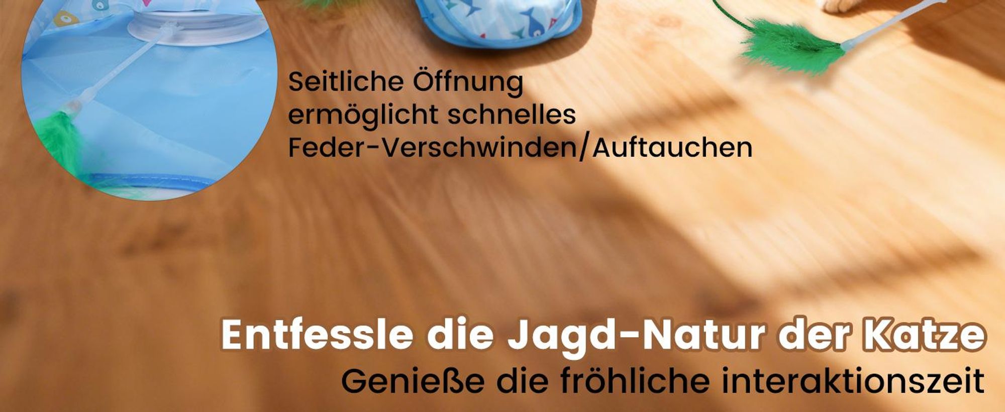 Katzenspielzeug, Elektrisch Interaktives Spielzeug, Selbstbeschäftigung, Versteckspiel, Beweglicher Feder Quietschender Maus, USB Wiederaufladbar