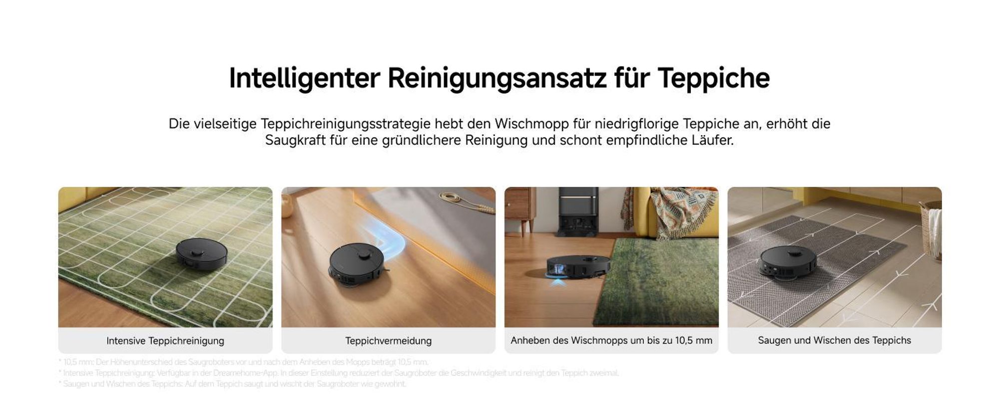 Dreame L50 Ultra AE Saugroboter mit Wischfunktion,28.000Pa Saugleistung,Automatische Entleerungsstation,Ausziehbare Seitenbürste,DryBoard,Schwarz