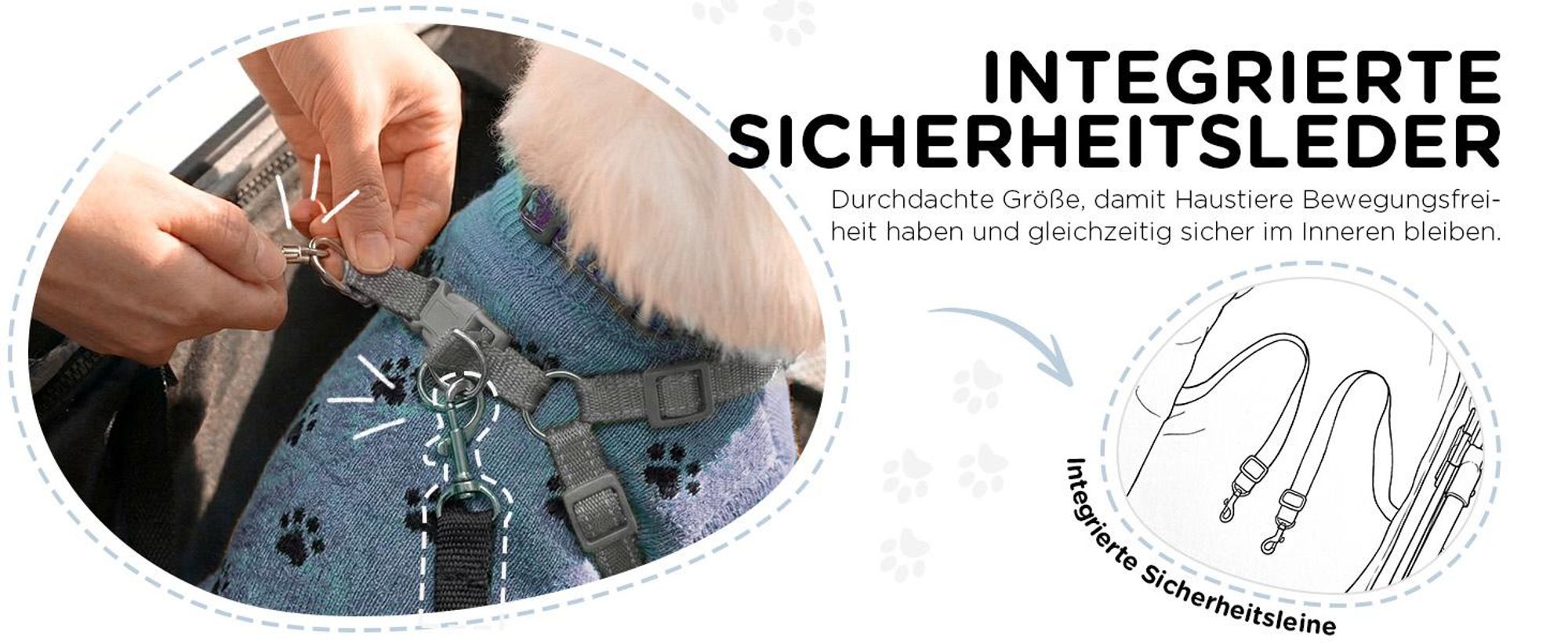 COMHOMA Hundebuggy klappbar bis 25KG, 360°schwenkbares EVA-Vorderrad und Hinterradbremsen, 4-in-1 Hundewagen, Faltbar Katzenwagen BLUE