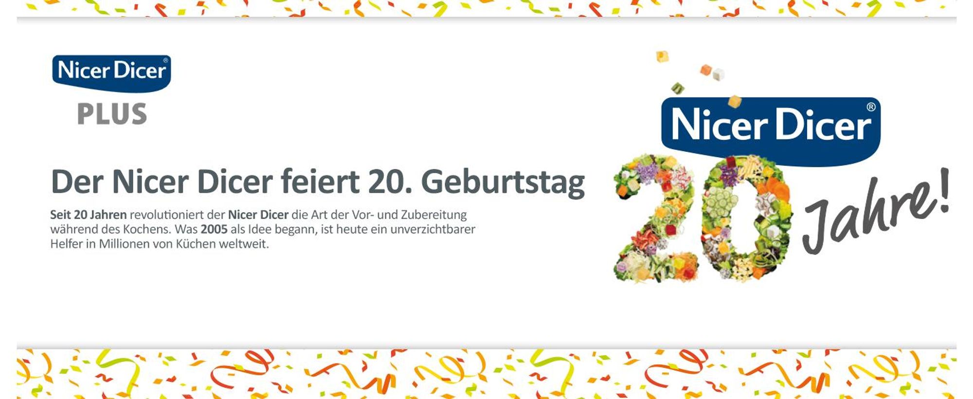 Genius Nicer Dicer Plus Gemüseschneider 17-tlg Jubiläums-Edition – Gemüsehobel Reibe mit 1.5L Auffangbehälter mit Deckel, Spiralschneider