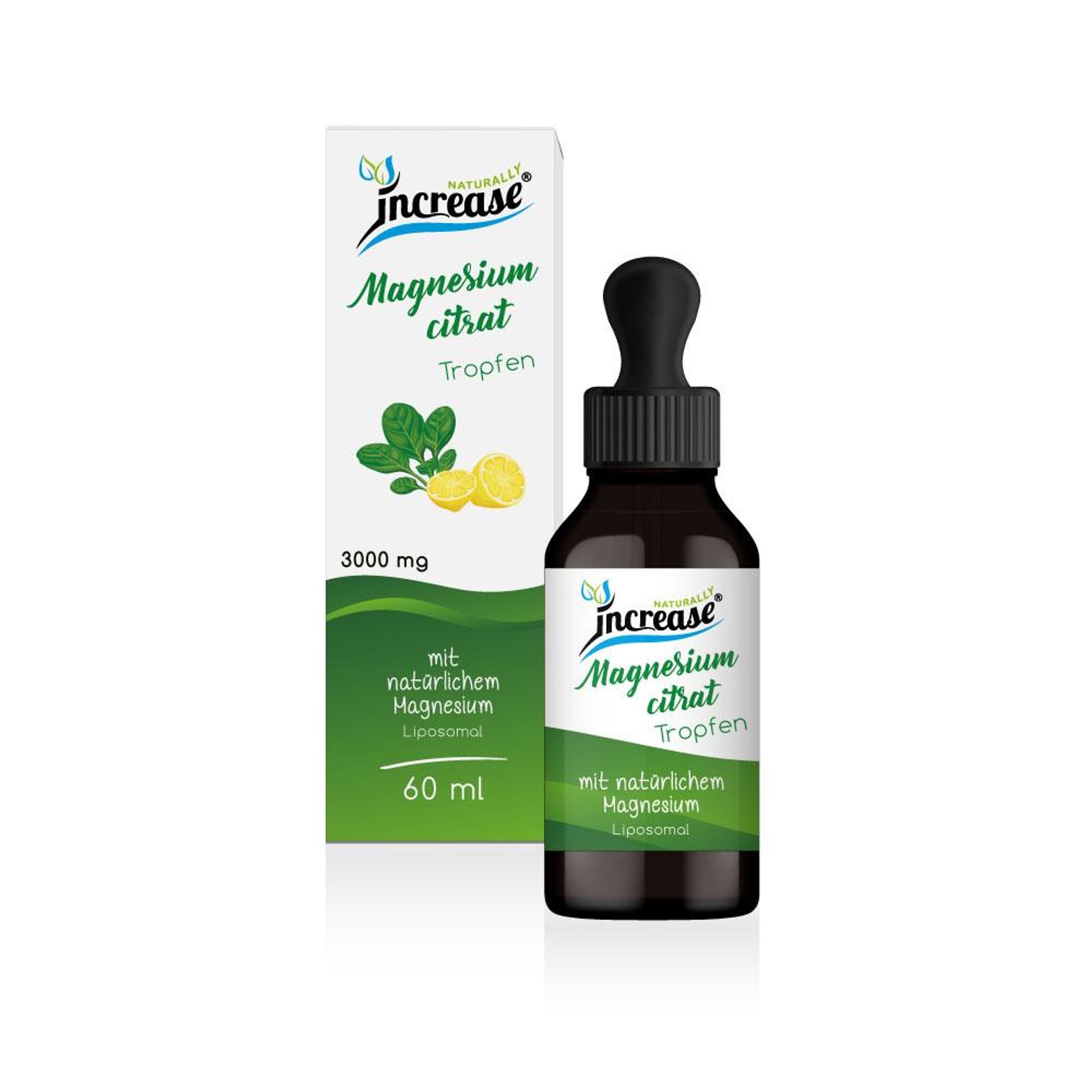 Liposomale Magnesiumcitrat Tropfen hochdosiert - (90.000mg Magnesiumcitrat pro Packung) 3000mg Magnesiumcitrat pro Tagesdosis davon 1500 mg Magnesium