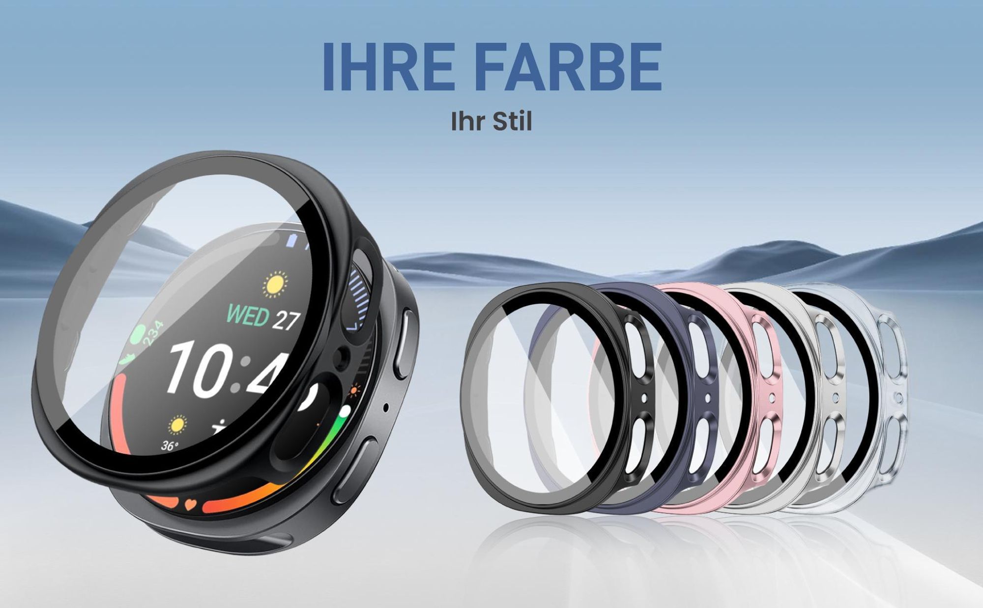 Cover Front Back für Samsung Galaxy Watch8 40 mm in verschiedenen Farben