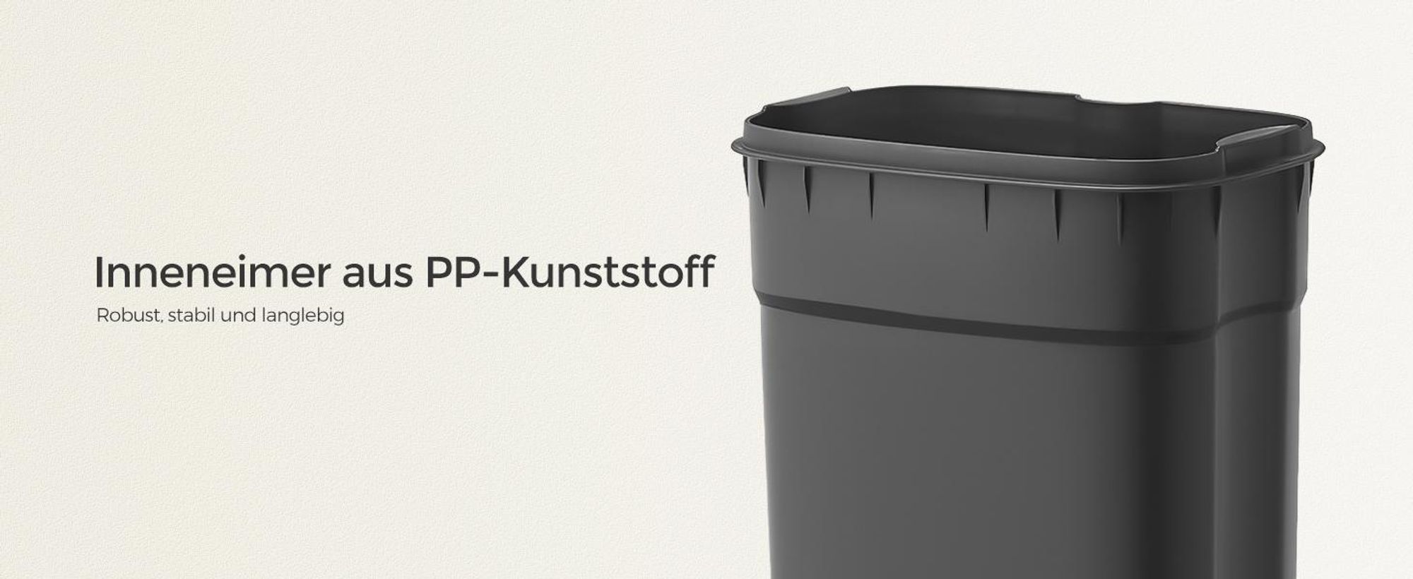 SONGMICS Mülleimer Küche, 30 Liter, Abfalleimer, Tretmülleimer, Küchenmülleimer mit Softclose-Deckel und Inneneimer