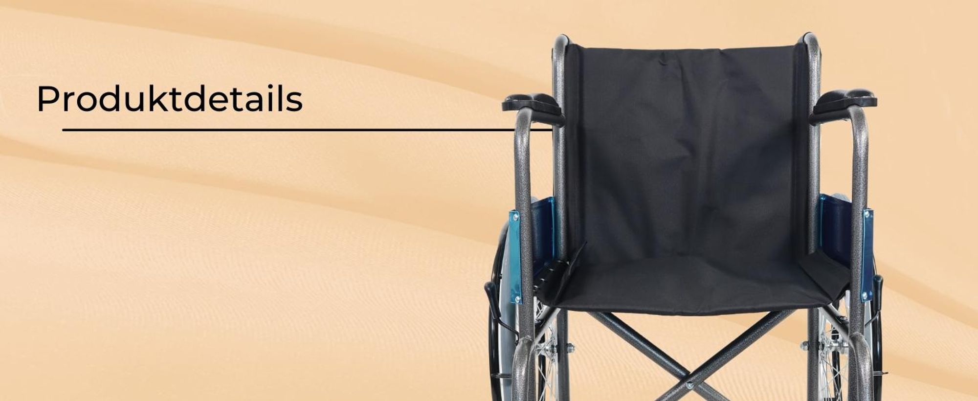 Clinicalfy Klappbarer Rollstuhl Faltbar Faltrollstuhl Rollstühle Große Räder Orthopädisch Leicht Model Júcar