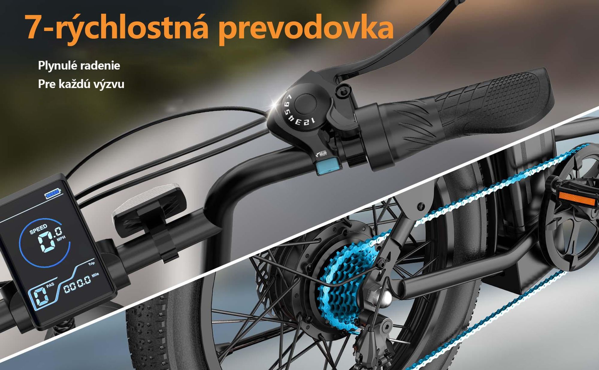 URLIFE E20 E-bike - 250W Motor 48V 13Ah Batéria 20 Palcové Pneumatiky Kotúčové Brzdy - Čierna