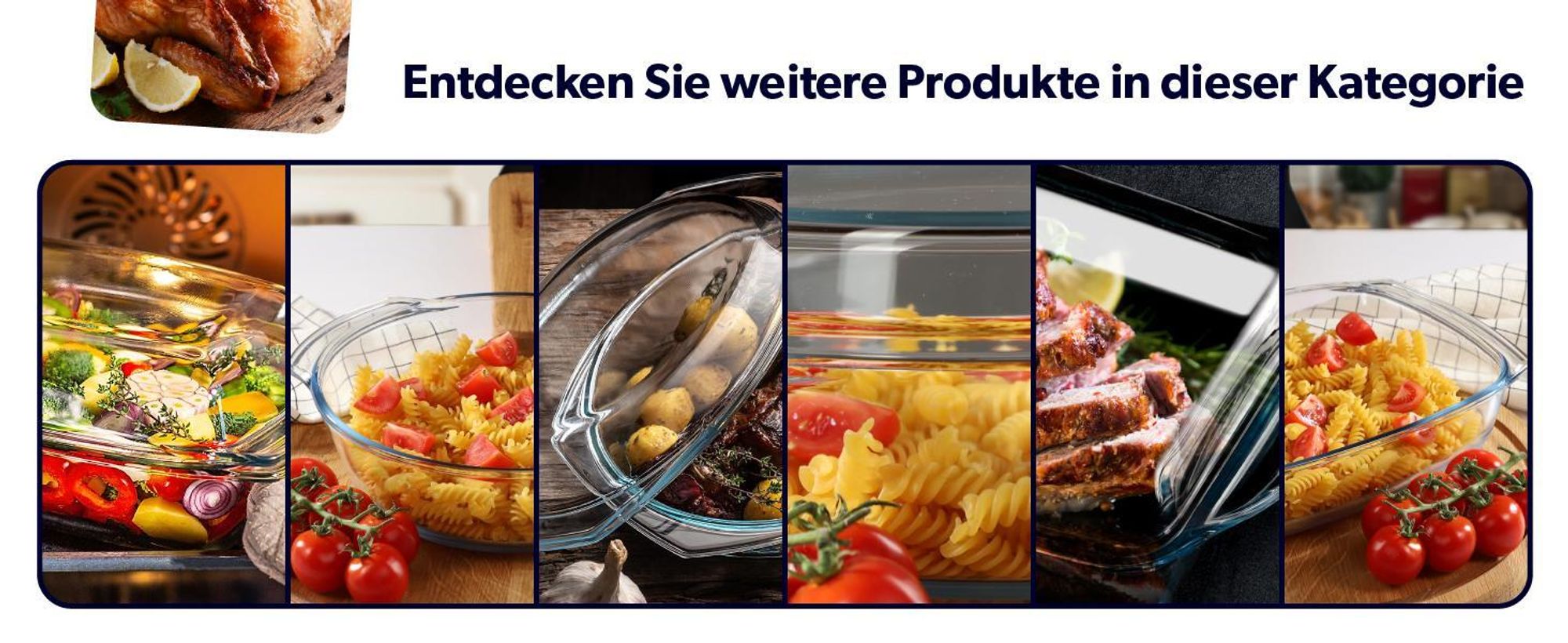 KADAX Auflaufform aus hitzebeständigem Glas "Backe", Glasbräter mit Deckel, transparent, rechteckig, 5.1L