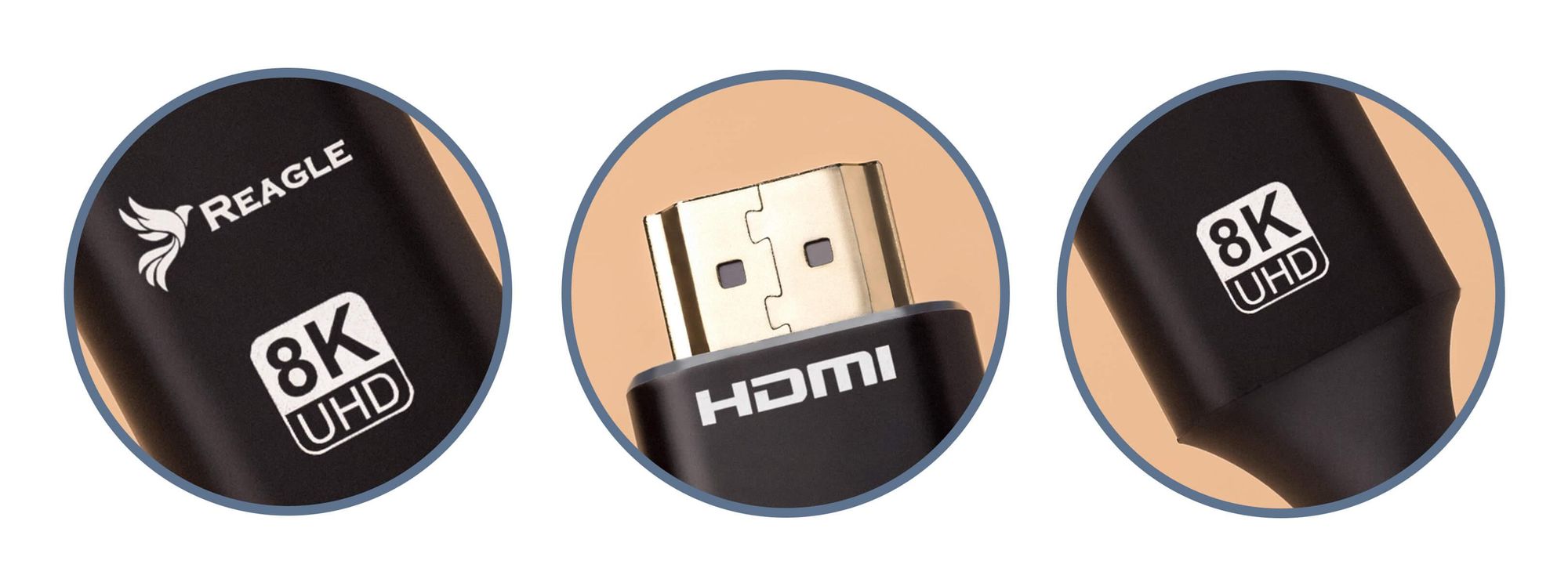 HDMI Verlängerungskabel HDMI 2.1 Stecker auf Buchse 4K 144Hz Reagle Kabel 1.5M