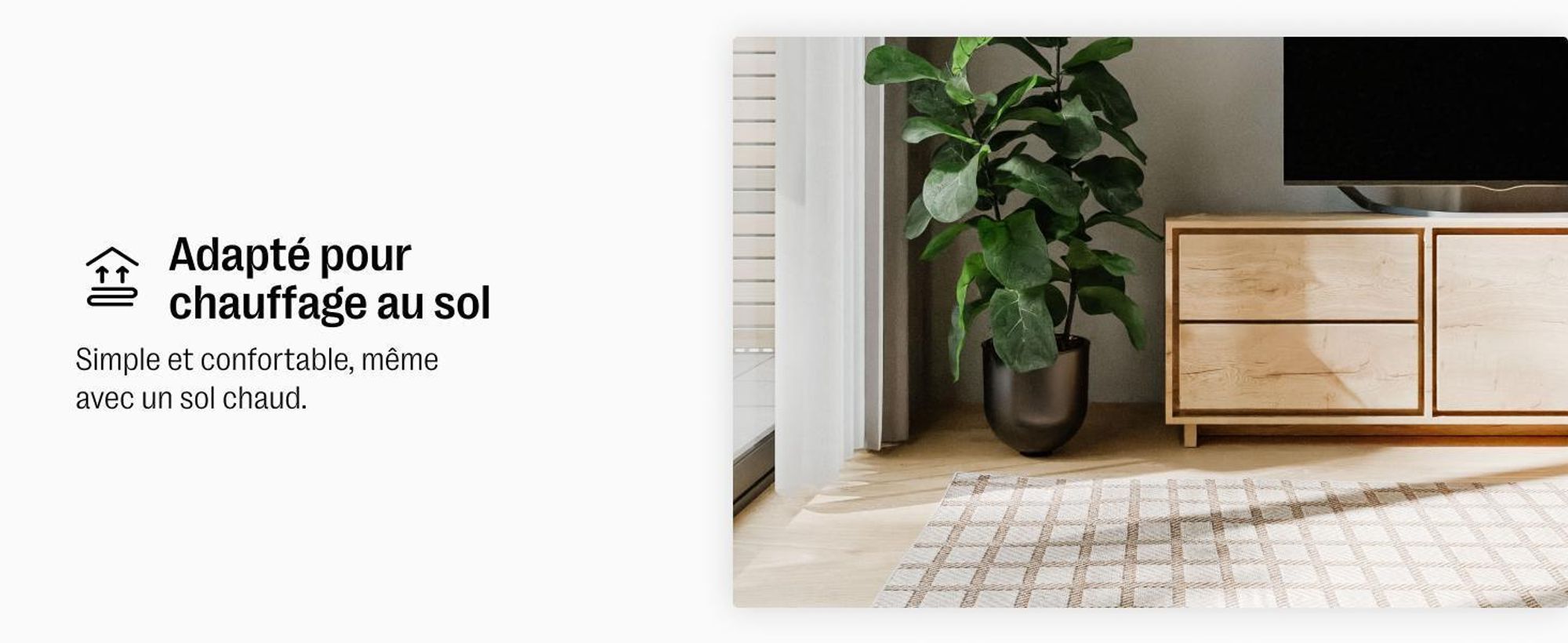 benuta tapis intérieur & extérieur Kaleo Crème/Beige 70x200 cm tapis de salon tapis d’extérieur couloir moderne poil ras scandinave