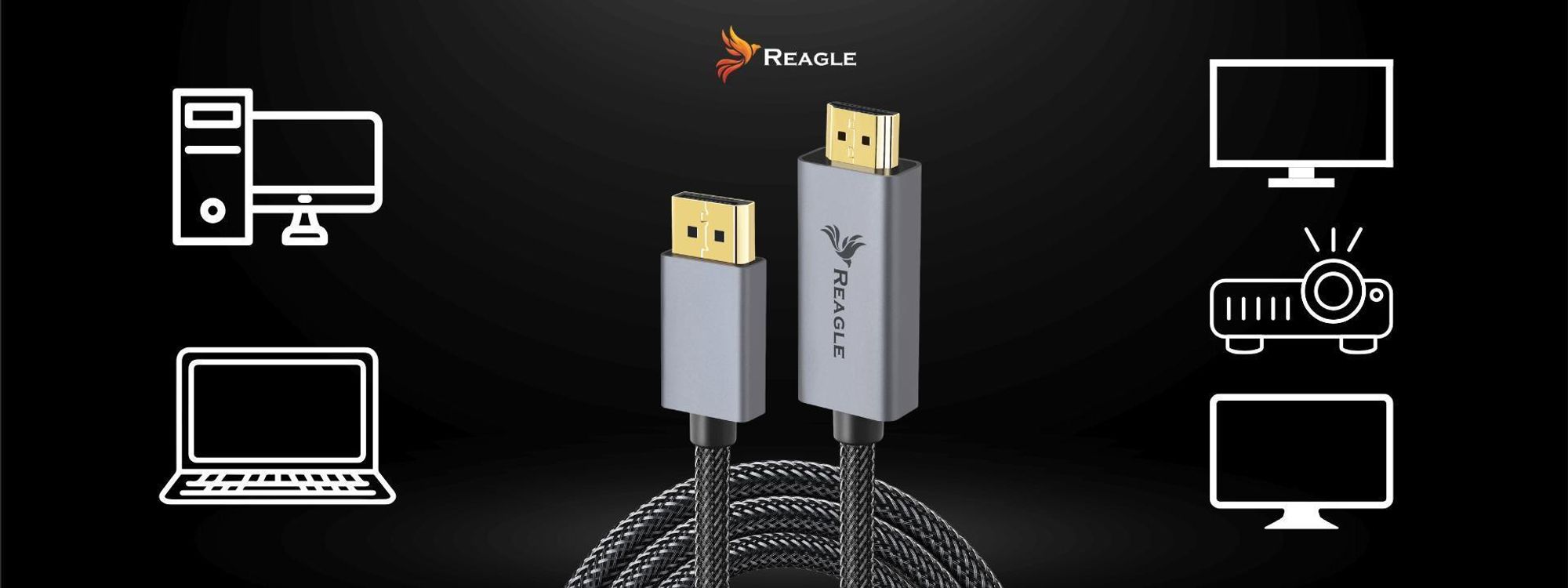 Kabel Displayport Auf Hdmi Dp Display Port 4K 60Hz Hdr Adapter Kabel 3M