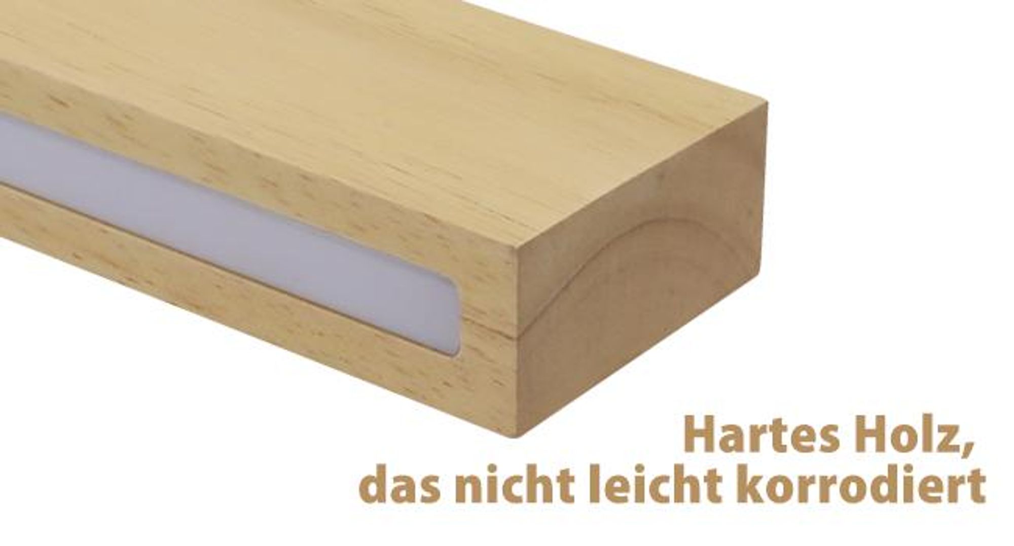 ZMH LED lampa ścienna wewnętrzna drewno 100cm 36W nowoczesna światło góra dół pośrednie oświetlenie 3000K lampa korytarzowa do salonu klatki schodowej