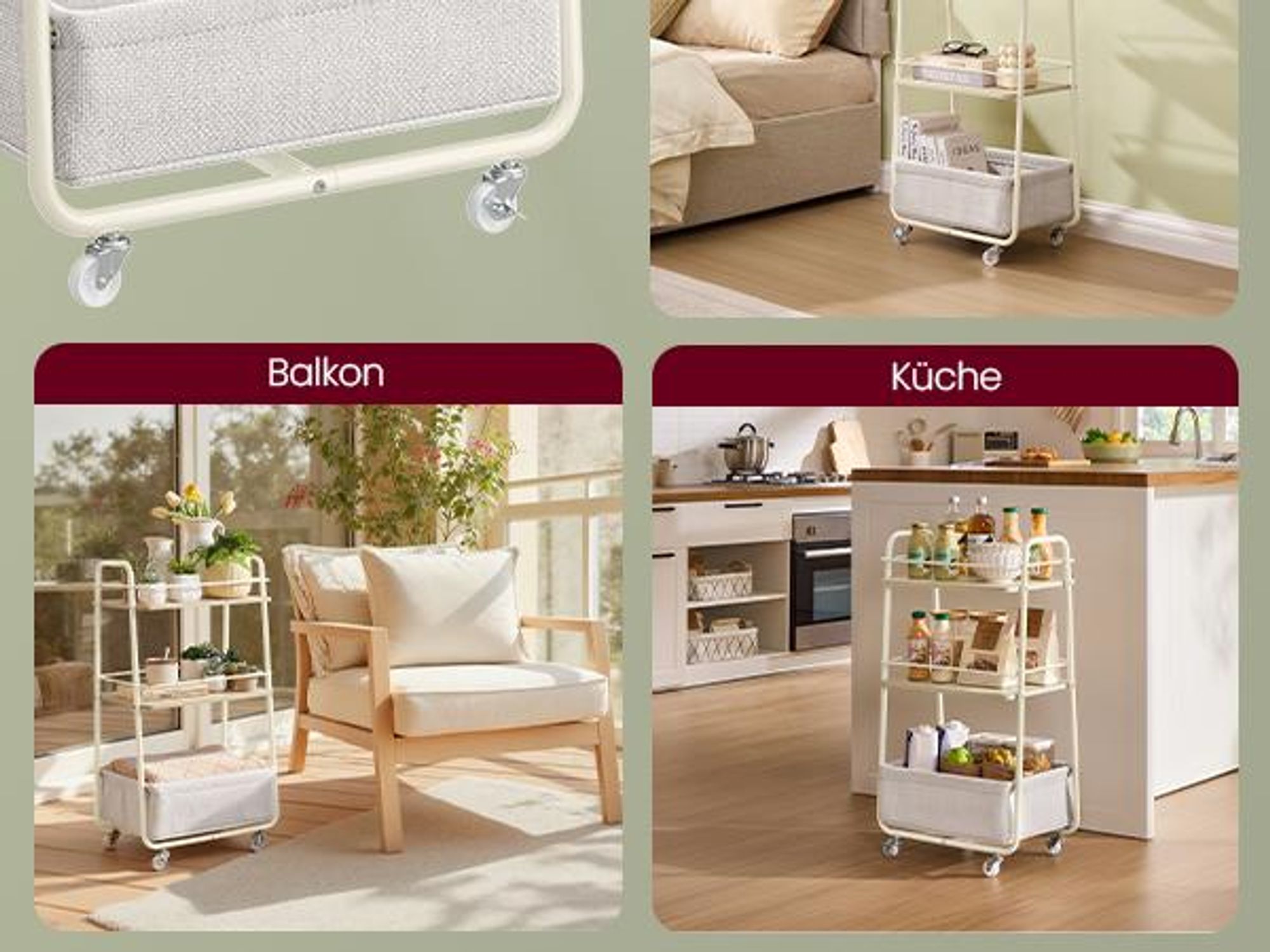 Für Schlafzimmer, Balkon und Küche