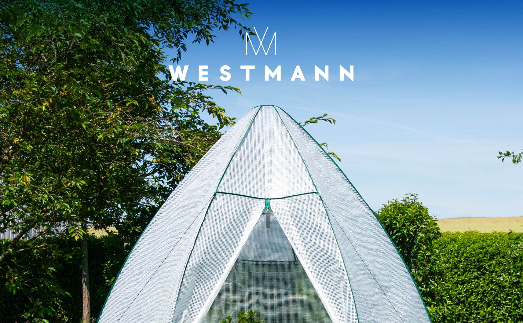 Westmann Überwinterungszelt & Foliengewächshaus Avocado Weiß 250x250x250 cm