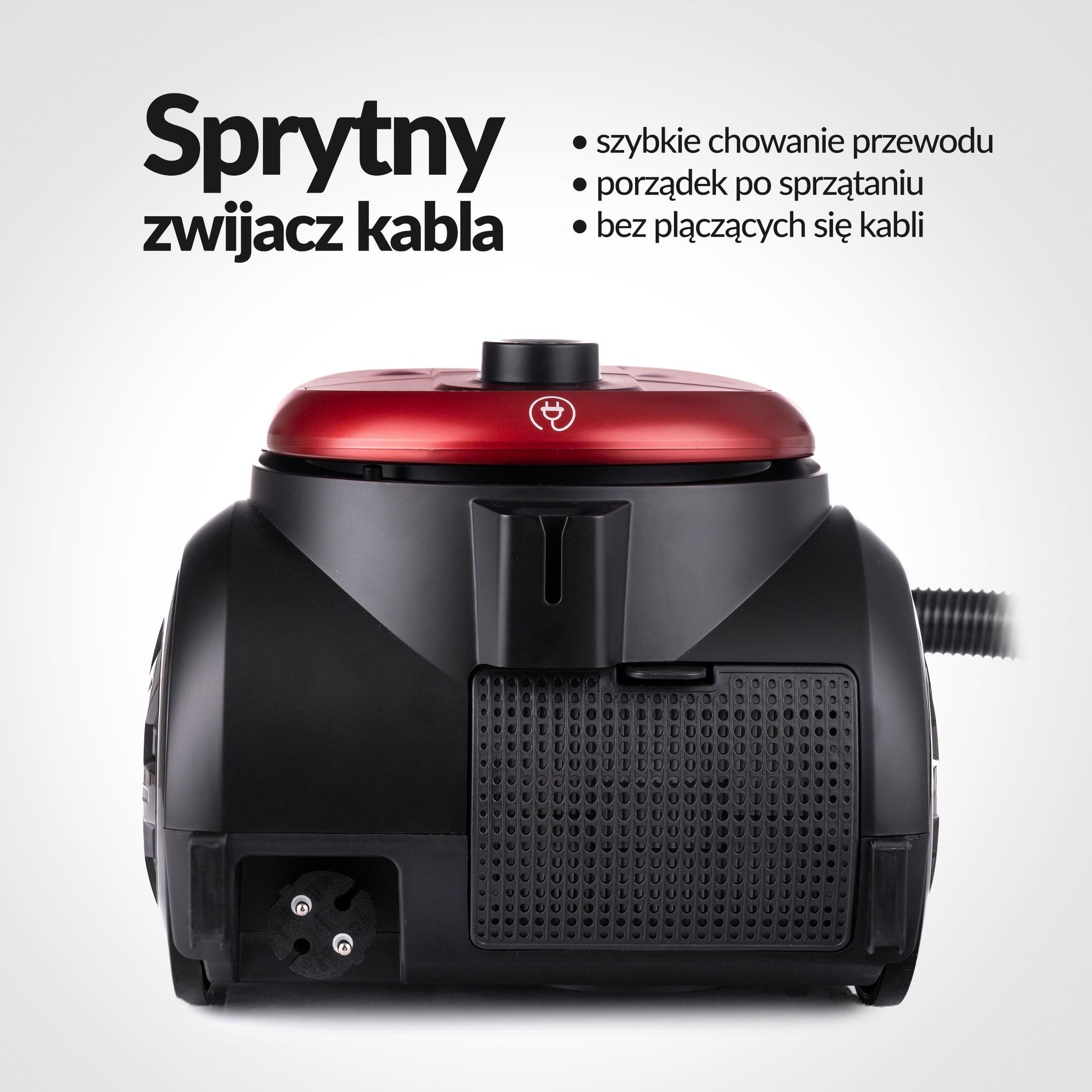 Odkurzacz Bezworkowy Cyklonowy Domowy 2X Filtr Hepa Mały Mocny Lekki