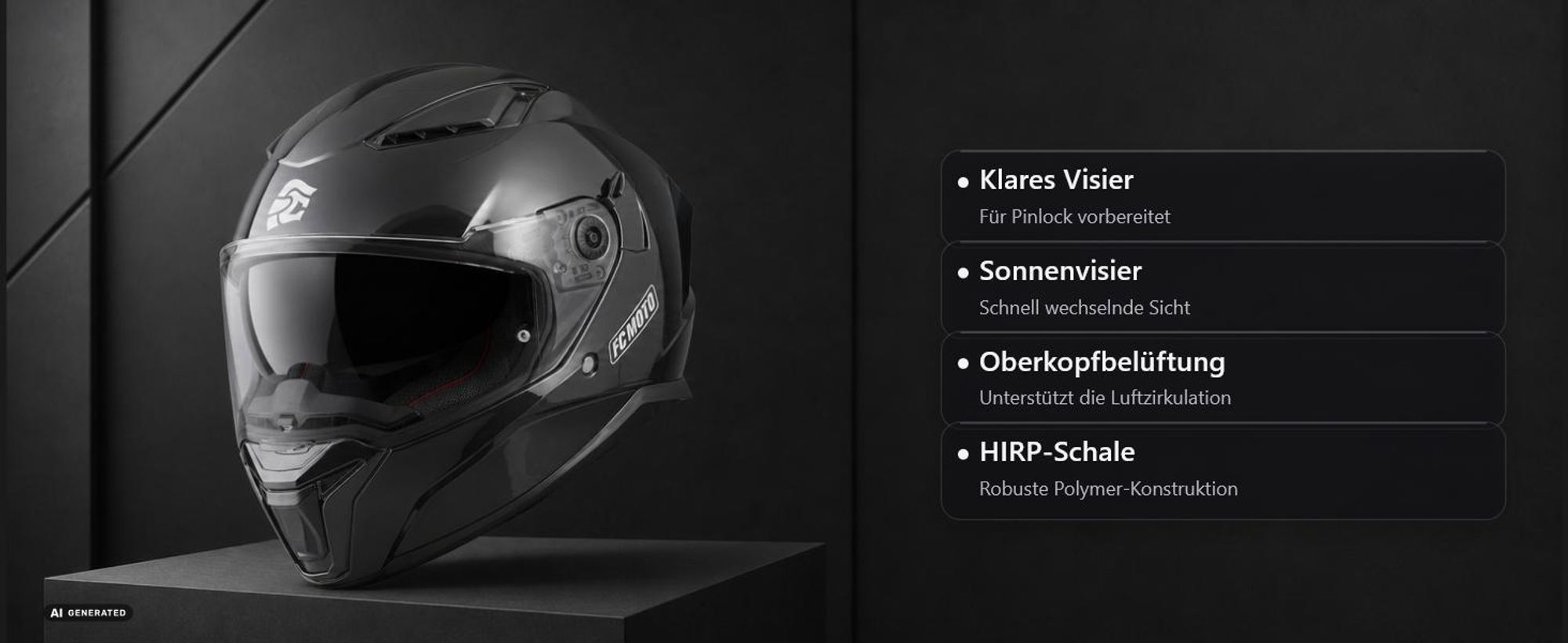 FC-Moto FF130SV Helm, blau matt, L