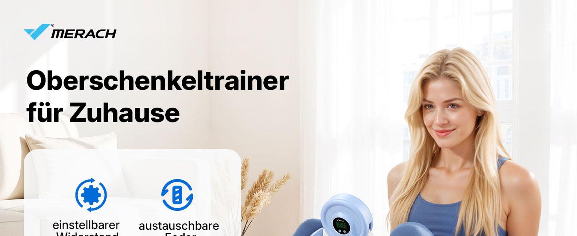 Beckenbodentrainer, Oberschenkeltrainer, Beintrainer, postnatale Rückbildung. Kompakt, tragbar, vielseitig einsetzbar
