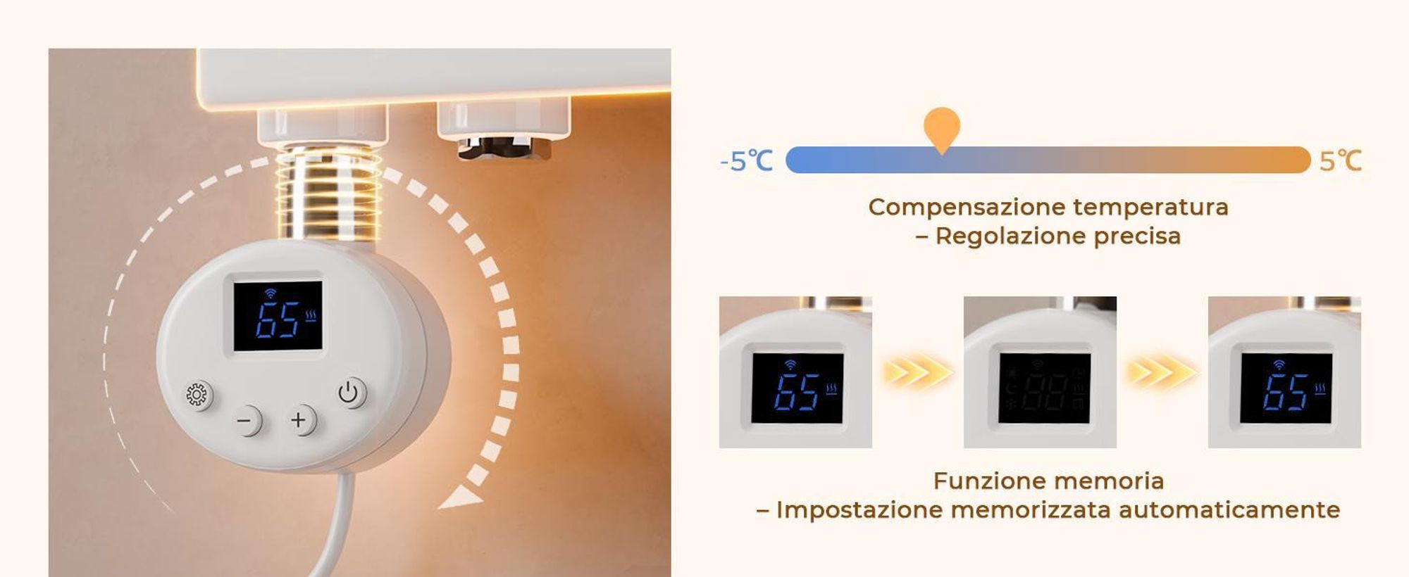 S'AFIELINA 1041x500mm Scaldasalviette elettrico bagno WiFi, termoarredo con termostato, programmabile, LCD, 600 W, asciugamani a basso consumo, bianco