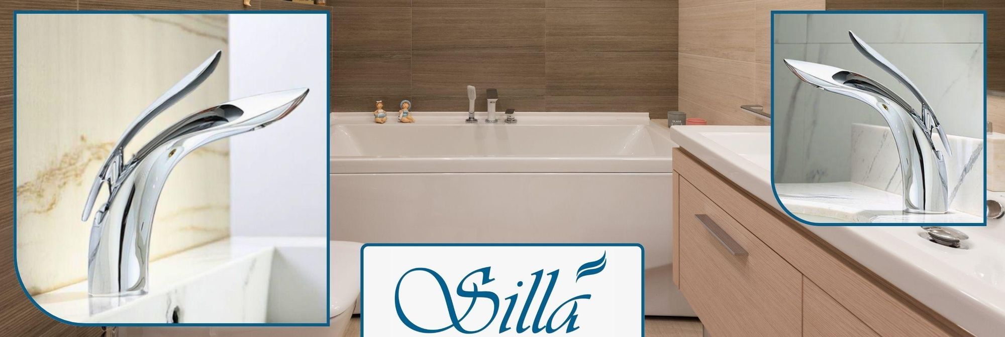 Silla, Chrom, Wasserhahn Bad, Wasserhahn, Badarmatur, Waschtischarmatur