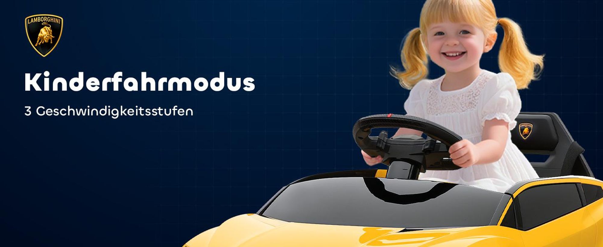 AIYAPLAY Kinder Elektroauto 12V Kinderauto mit 2,4 GHz Fernbedienung, 2 Motor