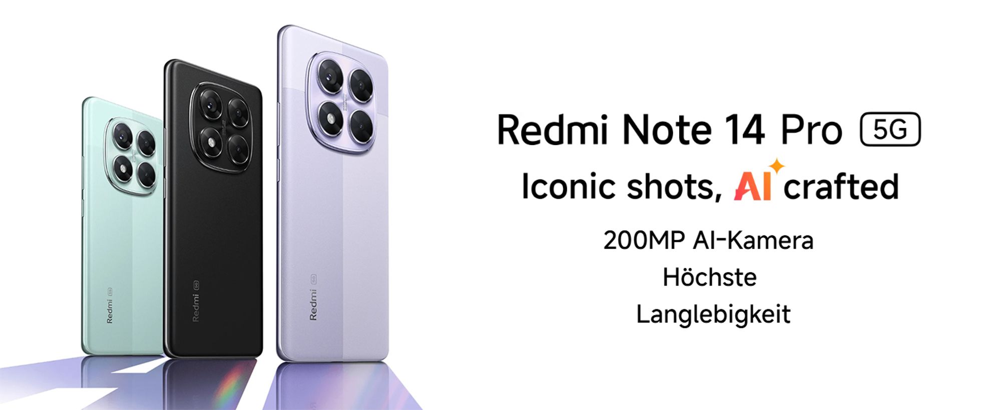 Xiaomi Redmi Note 14 Pro 5G Smartphone 12/512GB Lila Ladegerät