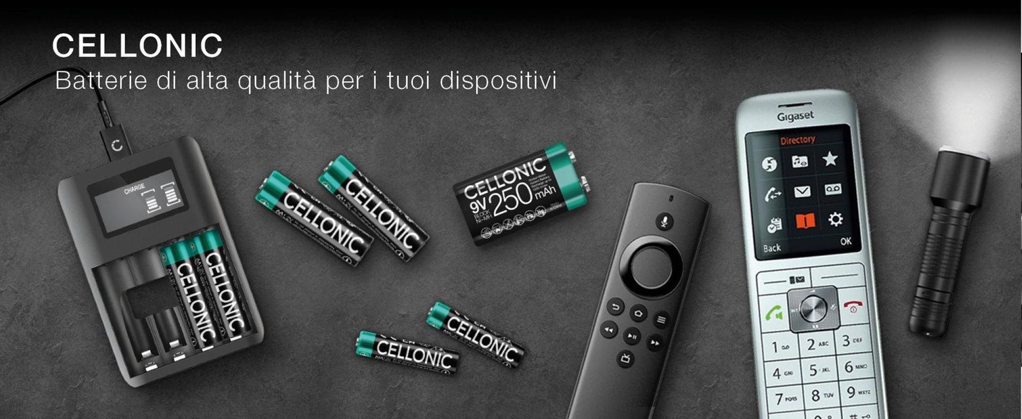 CELLONIC 2x Batteria per Telefono fisso compatibile con Telekom Speedphone 12,Sinus 206 – (1000mAh, 1.2V)