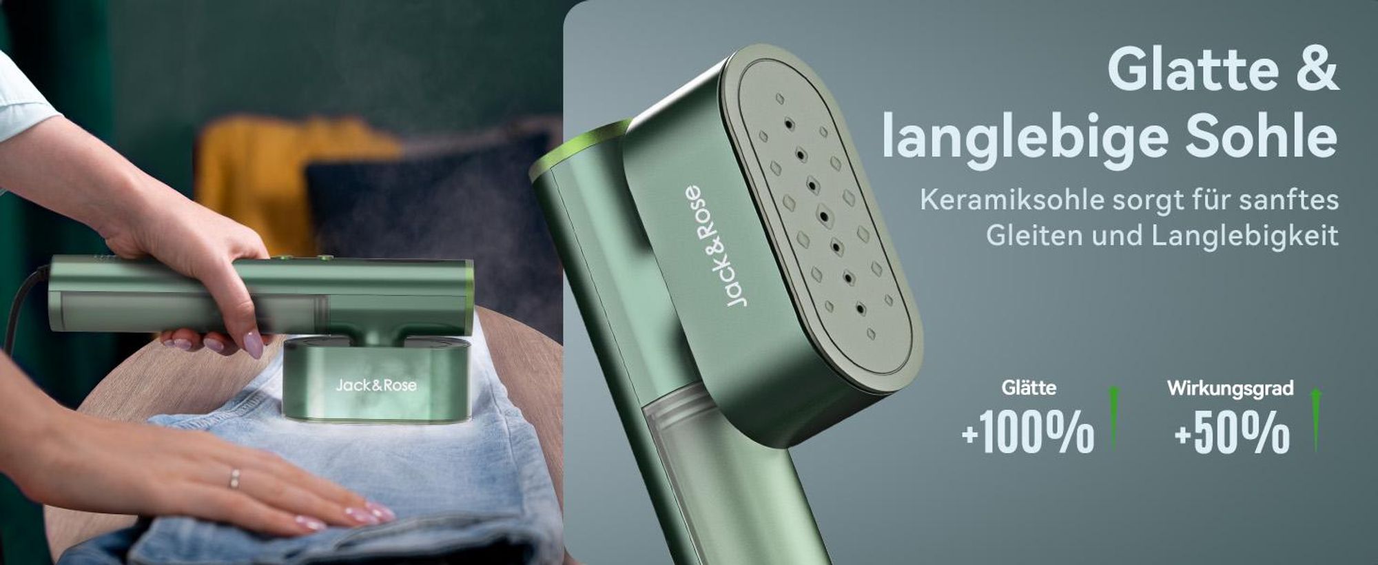 Reise-Dampfbügeleisen KALO 2-in-1 Dampfglätter für Global, 1000W Steamer