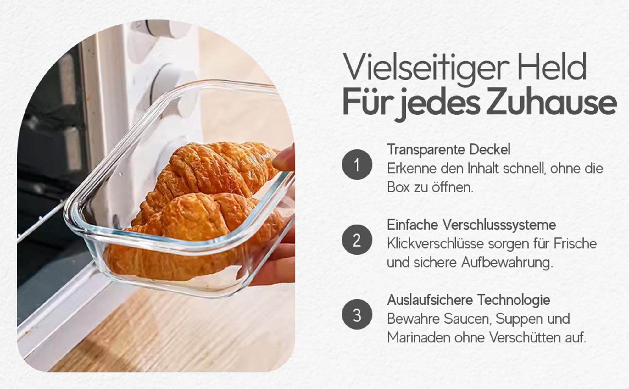 Meisterhome® Frischhaltedosen Glas - Ofenschalen Set – Mit Deckel - Aufbewahrungsbox - Ofen – Meal Prep Behälter - 12-teiliges Set - Luftdicht - Frischhaltedose aus Glas - BPA-frei  Spülmaschinen-, Mikrowellen-, und Gefriergeeignet
