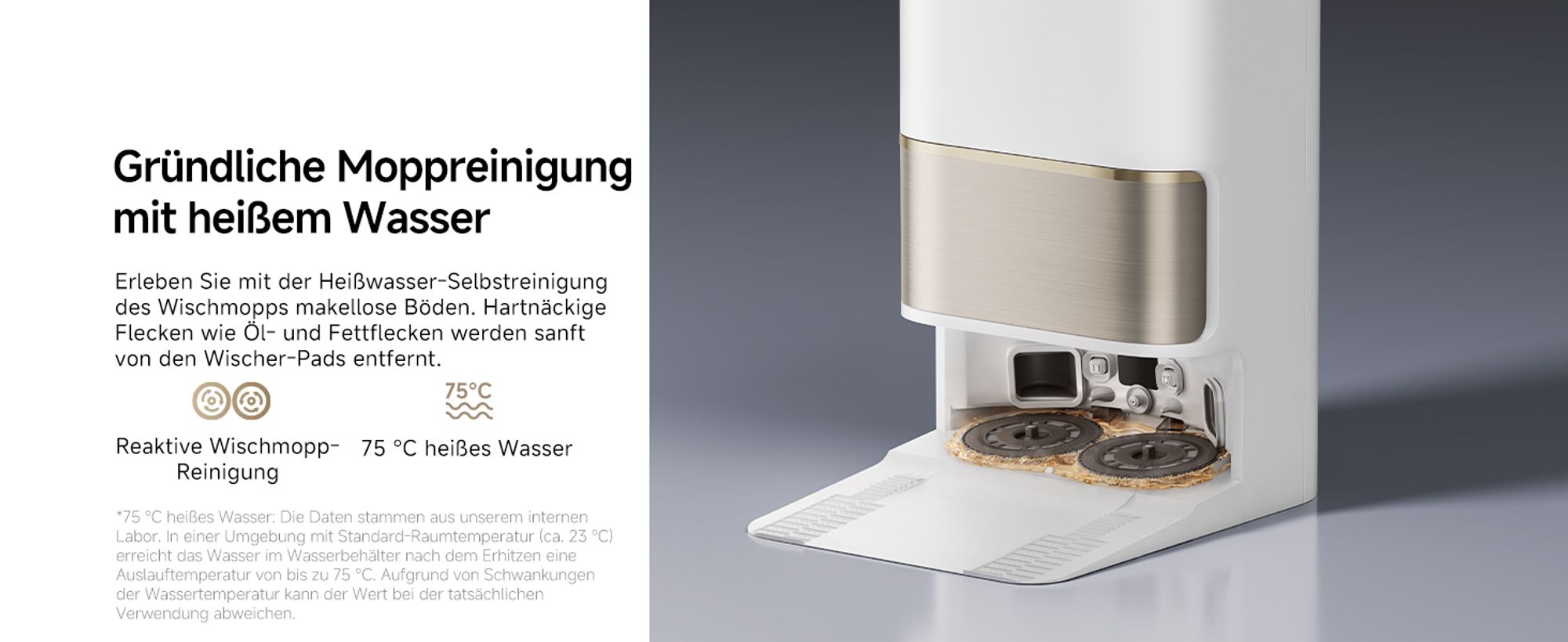 Dreame L50 Pro Ultra Staubsauger Roboter mit Wischfunktion,19500Pa Saugkraft,360°LiDAR Navigation,KI-Hindernisvermeidung,Selbstreinigend,Anti-Tangle