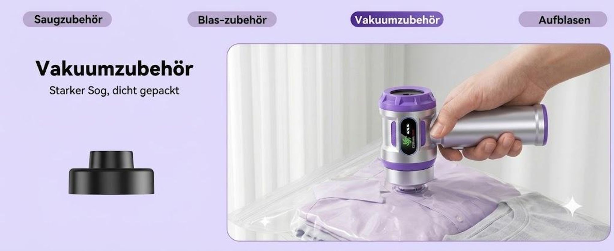 27000Pa/120W Handstaubsauger Akku Kabellos, Upgrade Beutelloser Mini Auto Staubsauger, 4-in-1 Handsauger mit HEPA Filter & 3Stufen,für Auto & Haushalt