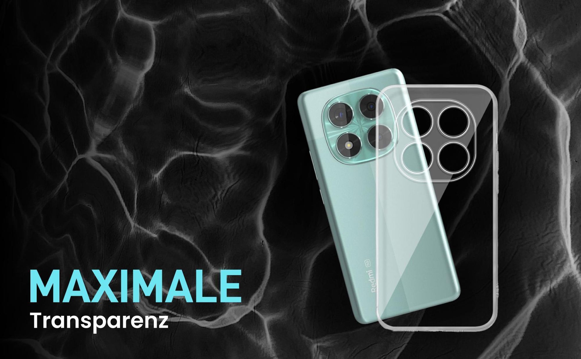 Flexible, exakt passgenaue Smartphonehülle für Xiaomi Redmi Note 14 Pro