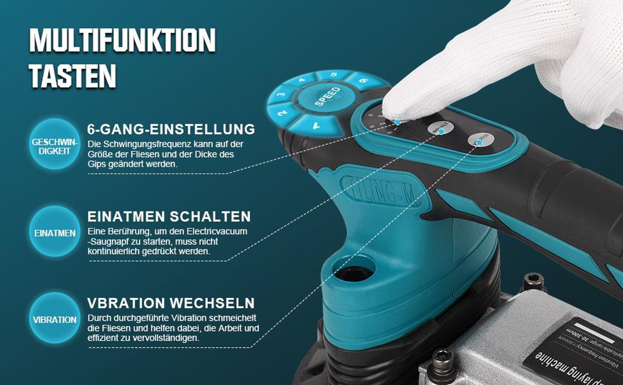 iphone 14 pro max vibration ausschalten Kaufe 12 V 1000 W Fliesen Fliesen Maschine Fliesen Vibrator Saugnapf  Einstellbare Protable Automatische Boden Vibrator Nivellierung Werkzeug +  Batterie zum Preis ab 36 main image 0