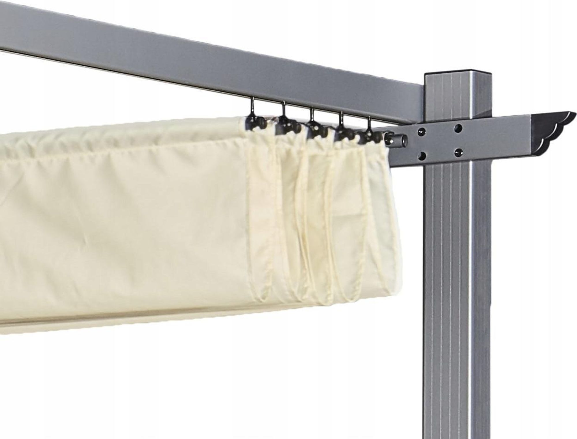 BelloGriardino | Gartenpergola 3 x 4 m - Ecru - Wetterfest - Elegantes Design - Sonnenschutz