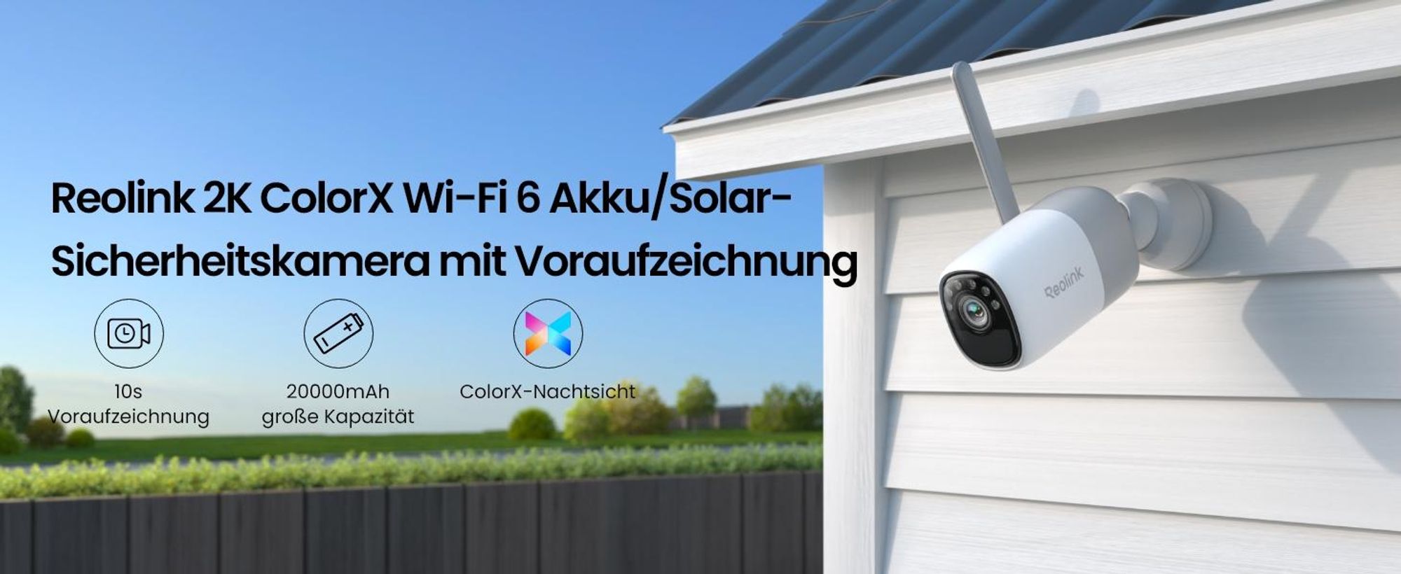 Reolink Altas, 2K 4MP Akku Bullet Überwachungskamera, langlebig 20000mAh Akku, Dual-Band Wi-Fi 6, ColorX-Nachtsicht, KI-Erkennung, 10s Voraufzeichnung