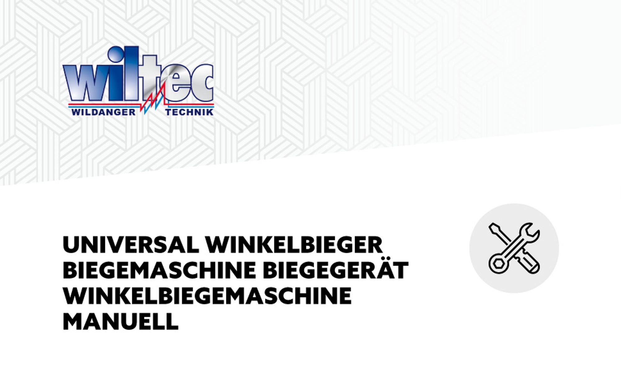 Wiltec Universal Winkelbieger bis 18 mm Stärke und 20 mm Höhe, Biegemaschine Biegegerät mit Skala und Anschlag, Winkelbiegemaschine manuell