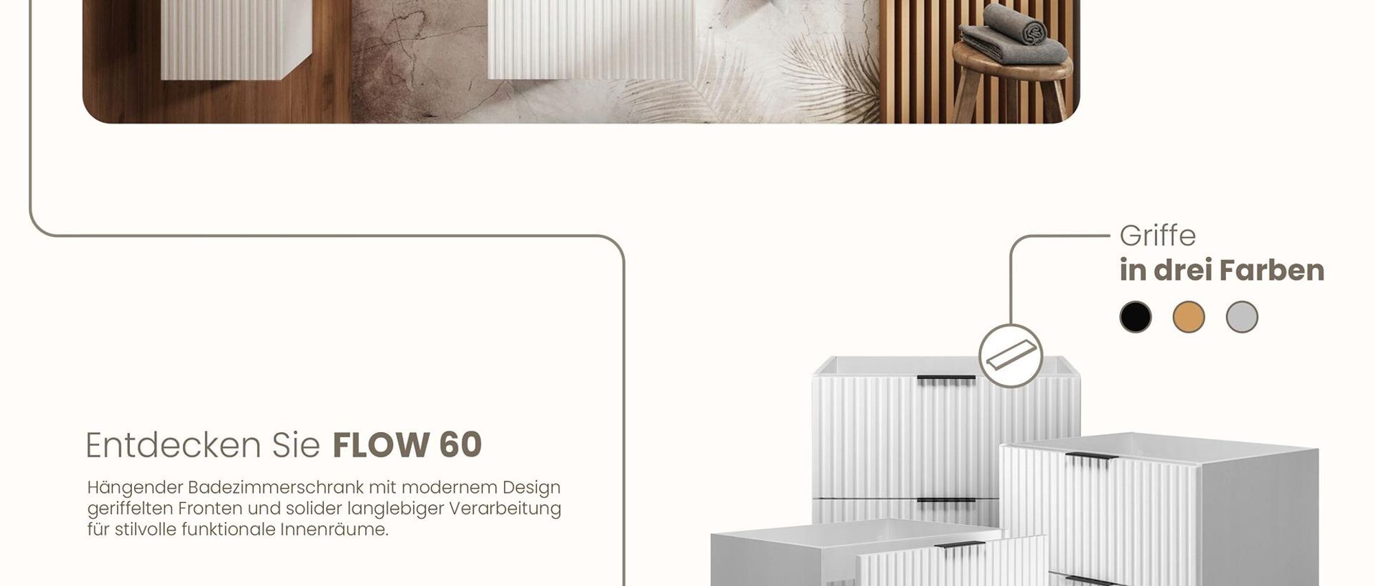 Badmöbel, Waschbeckenunterschrank, Badezimmerschränke, RODAN, Badschrank, Waschbecken, Bad