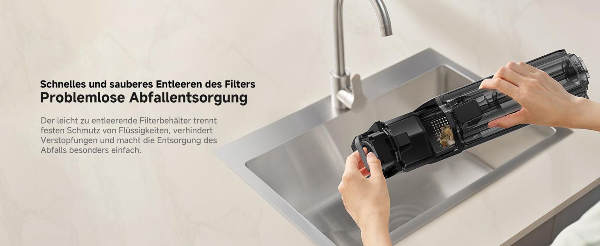 MOVA M10 Air Akku-Stielstaubsauger mit Nass- & Trockensaugen, 20.000 Pa, 30 Min, 600-ml-Tank, 74 dB, Auto-Reinigung, Anti-Geruch, Schwarz