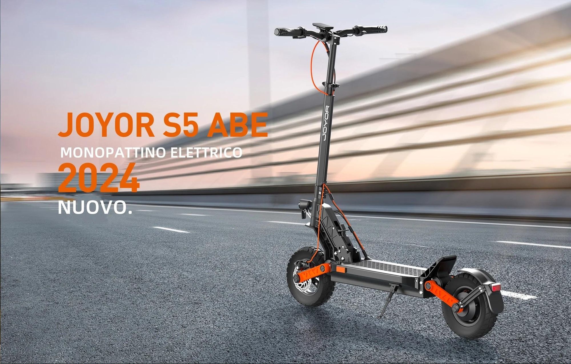 JOYOR S5 Pieghevole ABE Monopattino Elettrico - 500W Motor 48V13AH Batteria Pneumatici da 10 Pollici - Nero