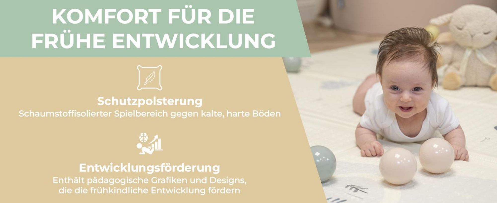 KiddyMoon Spielmatte Babymatte Zweiseitige Krabbelmatte Matte Schaumstoffmatte Für Kinder Kindermatte Kindgerechte Muster Spielplatz Entwicklung Bequemer Ideal Für Drinnen Und Draußen 180X200x1,5Cm, B