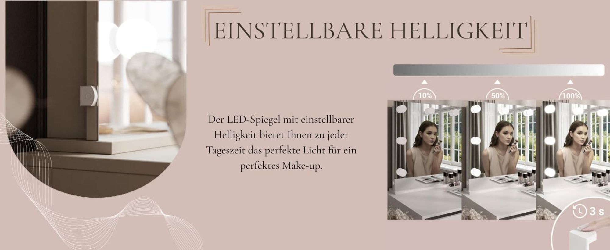 Schminktisch MADA ELITE Kaschmir
