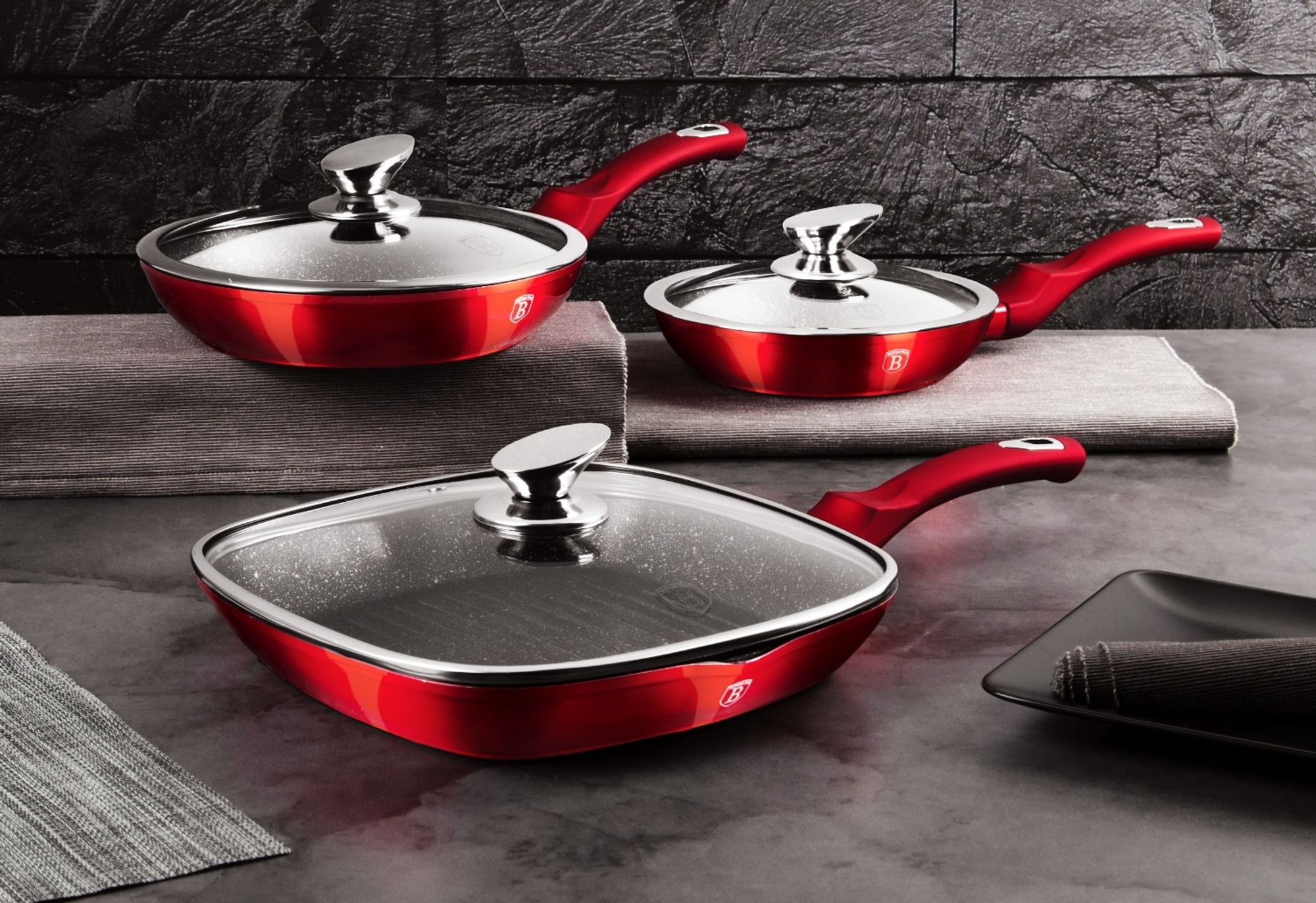 Berlinger Haus Granit Bratpfannen Set Bh-6189