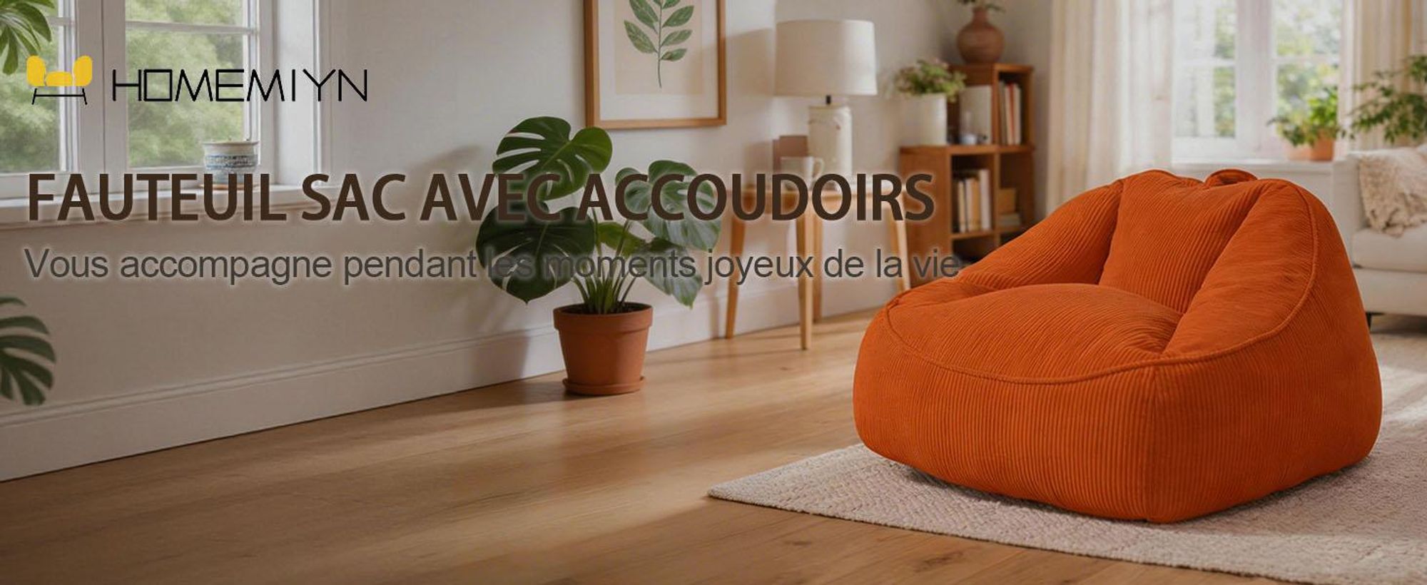 Pouf géant pour adulte, rembourrage en mousse déchiquetée, canapé de sol moelleux, forme poire, orange