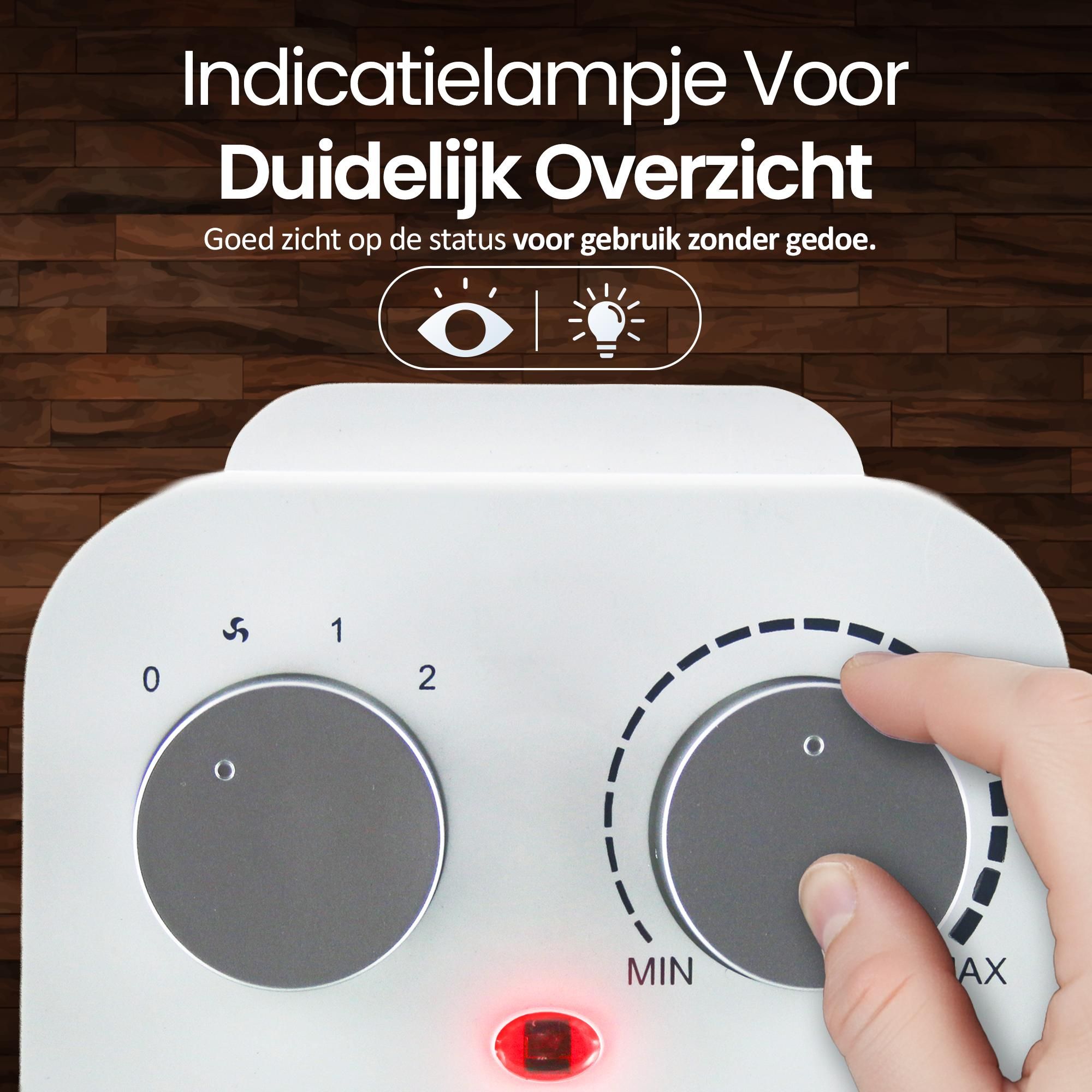 Emerio PTC-Ventilatorkachel – 15 m² – IP21 – 2 Standen – Instelbare Thermostaat – Oscillatiefunctie – Omvalbeveiliging – FH-110691.4