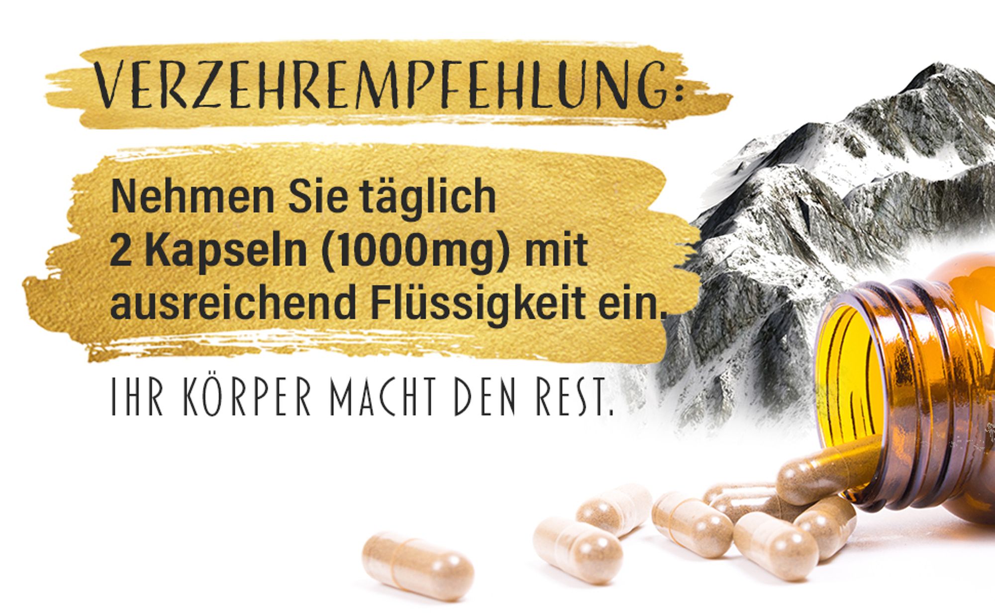 Saint Nutrition® Mumijo Shilajit 1000mg hochdosiert – das schwarze Gold des Himalaya – Energiebooster – Stärkung des Immunsystems - Muskelaufbau