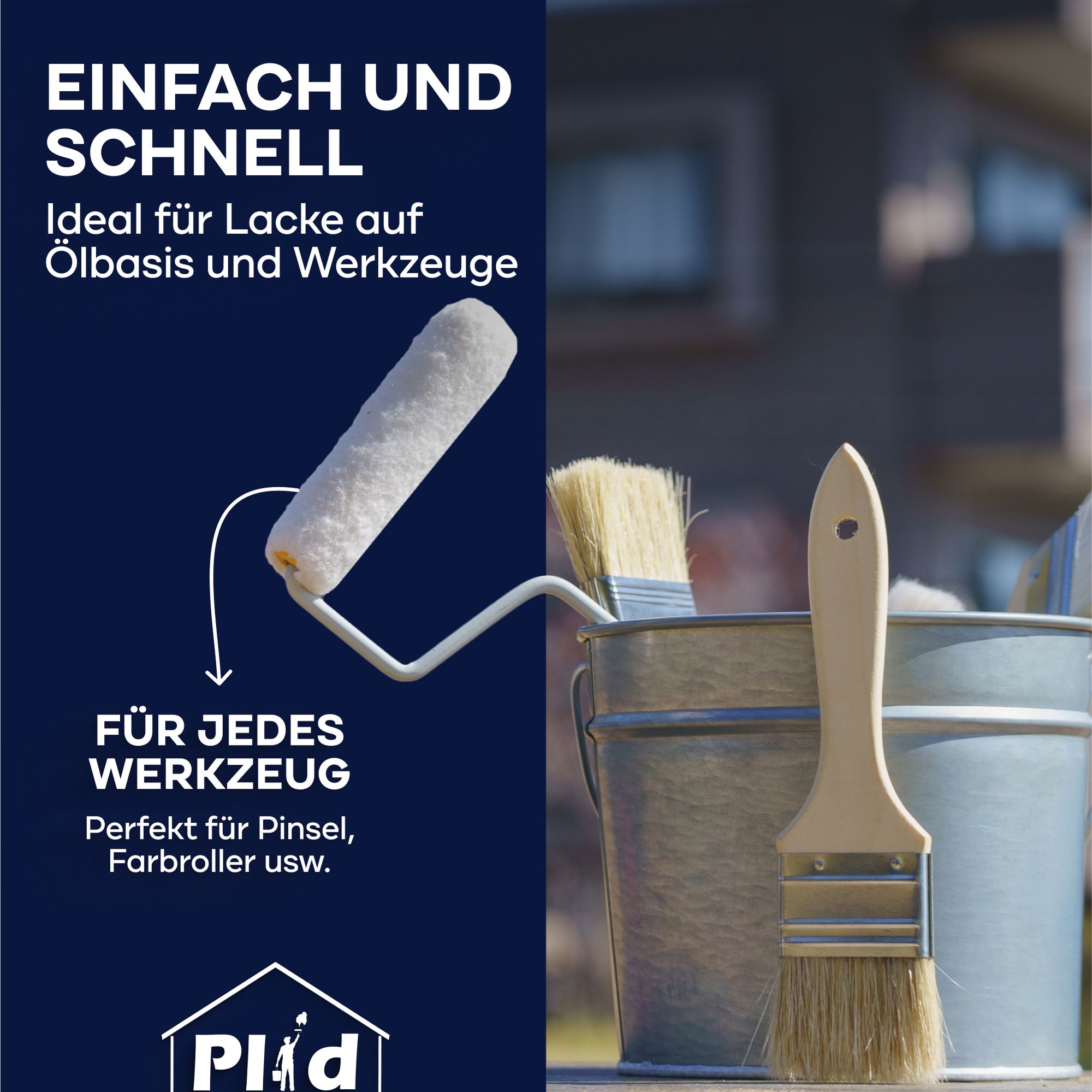 Plid Terpentinersatz 4L / Pinselreiniger Reiniger, Verdünner Ölfarbe Kunstharzlacke