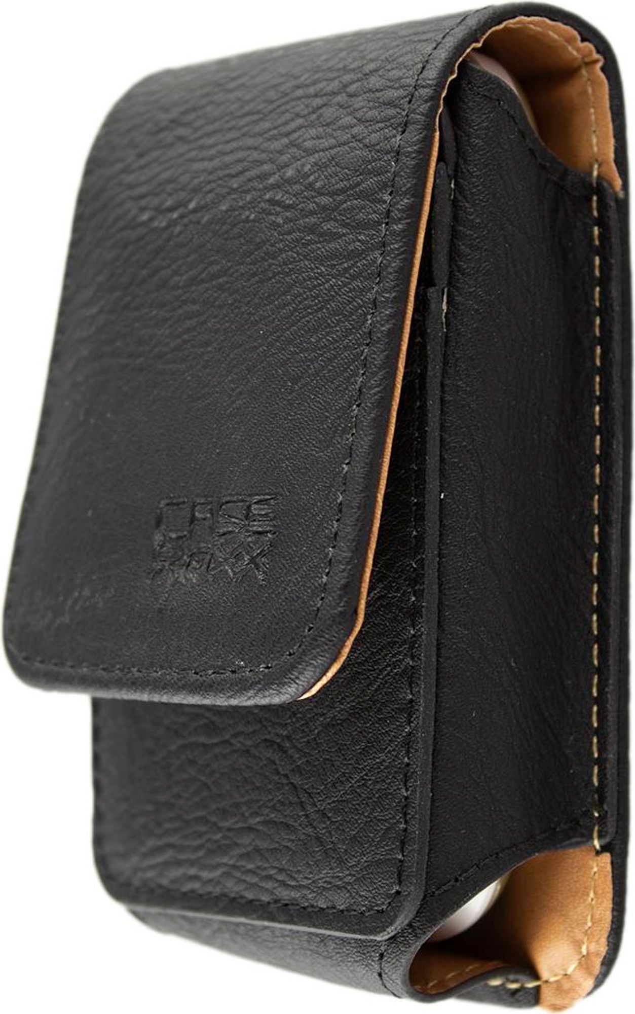 caseroxx Ledertasche mit Gürtelschlaufe für Orange  in schwarz Bild 3
