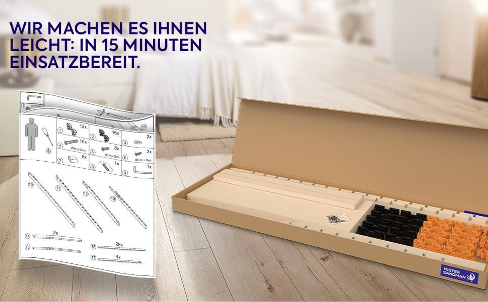 Lattenrost 100x200 7 Komfortzonen einstellbare Härte Lattenrahmen aus Buche Federholzrahmen Germany Lattenrost Selbstmontage