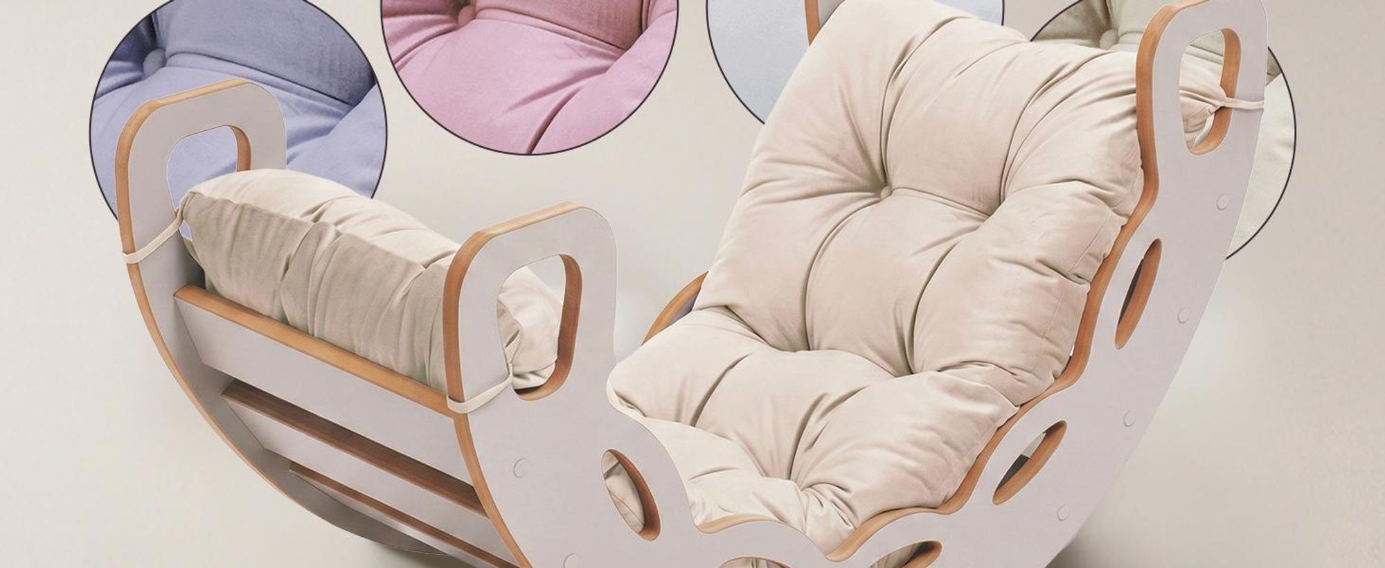 MISIOO Klettergerüst Indoor ab 1 Jahr, Montessori Kletterbogen 4in1 mit Rutsche, Kletterwand & Kissen, Holz Spielzeug für Baby und Kinder